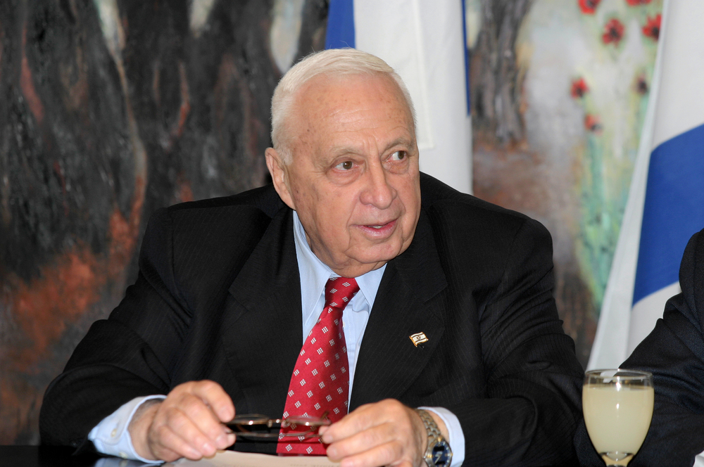 Former prime minister of Israel Ariel Sharon